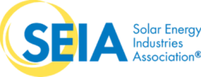 A picture of SEIA's (Solar Energy Industries Association) logo